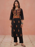 Kurta Sulam Benang Sulam Wanita Rumah Chikankari