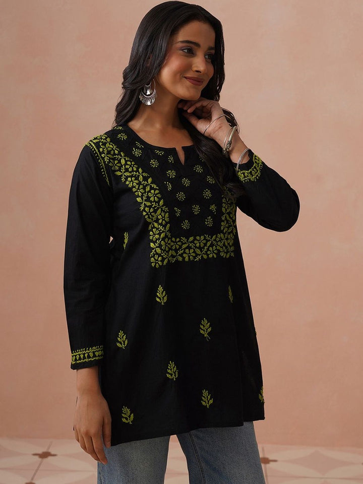 House of Chikankari Women Ethnic Motifs Embroidered Thread Work Kurta