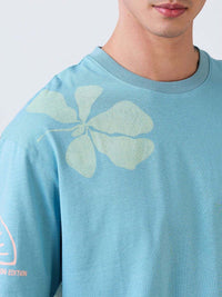 SPYKAR Men Floral Printed Round Neck Cotton Relaxed Fit T-shirt