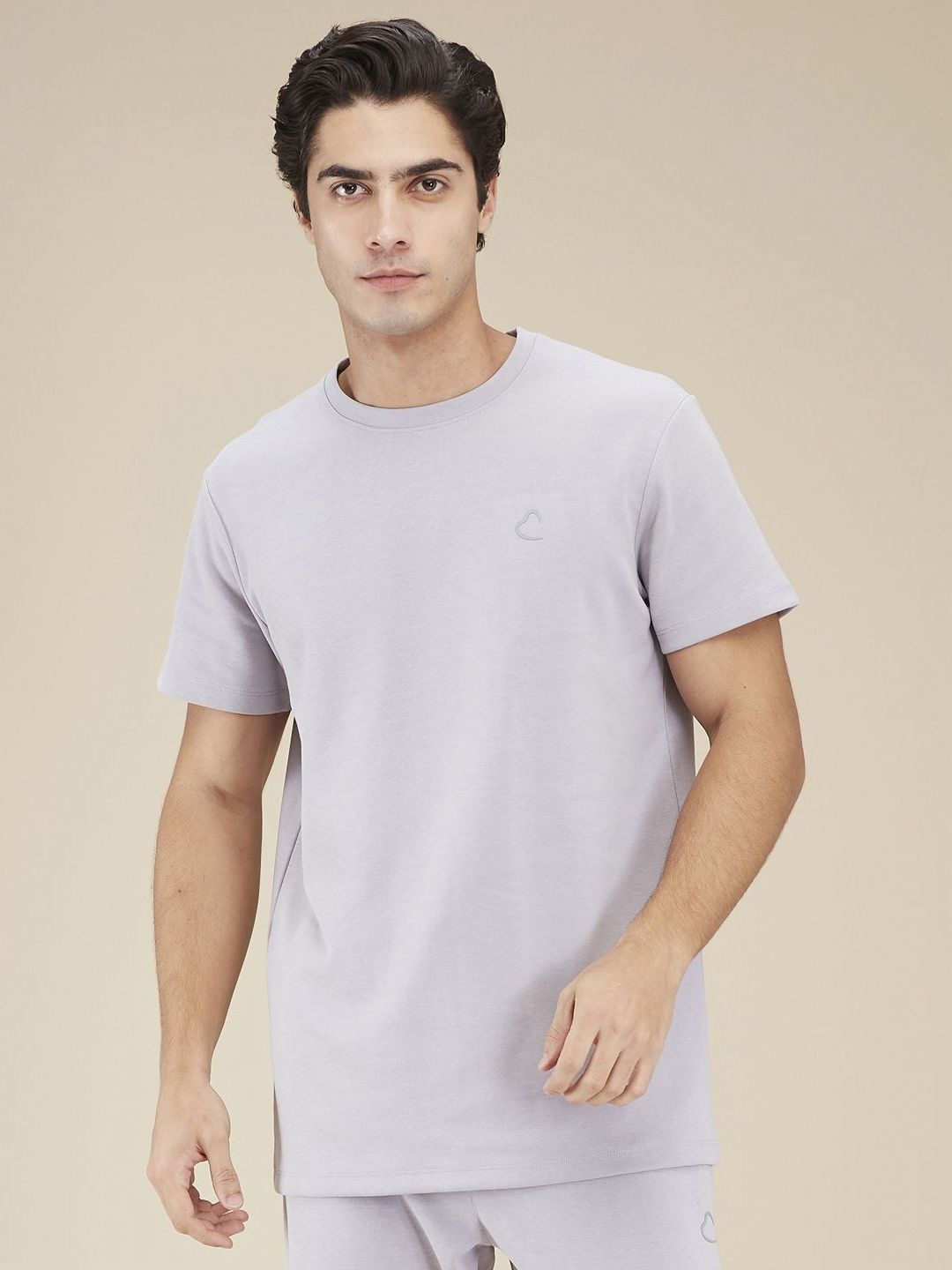 Being Human Men Solid Round Neck Cotton T-shirt