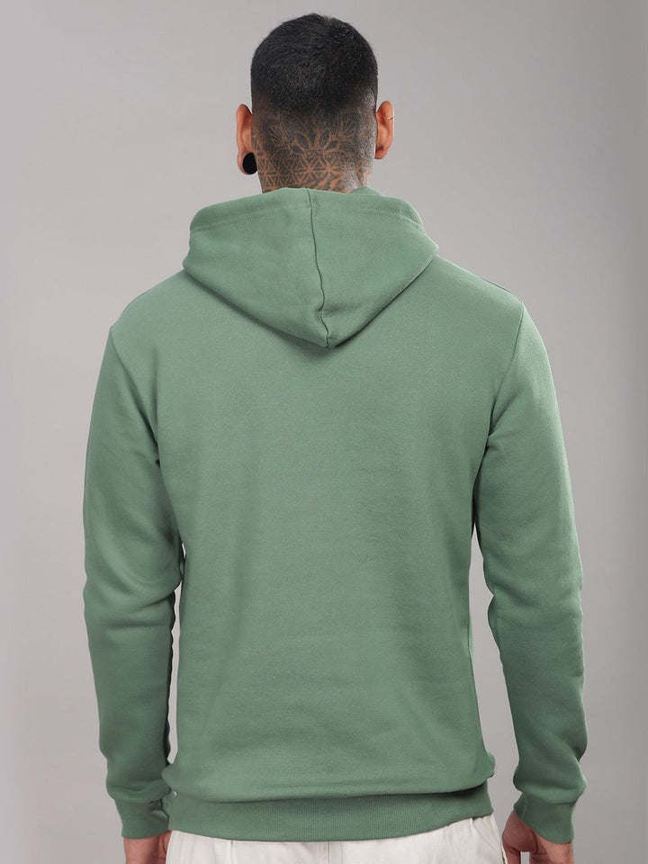 ADRO Lelaki Bercetak Sweatshirt Bertudung Lengan Panjang