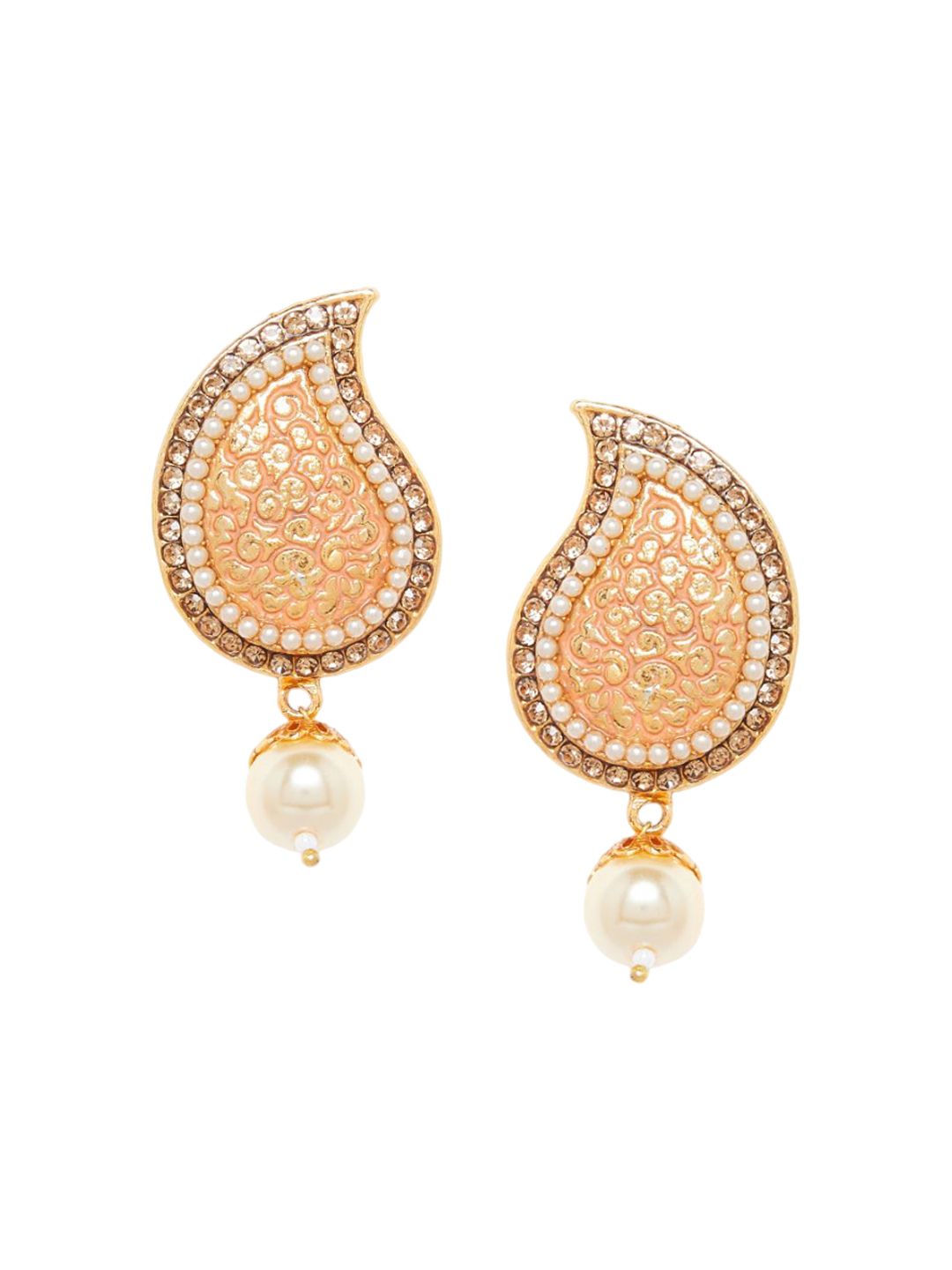 Anting-anting Jatuh Berbentuk Paisley Salut Emas Anouk