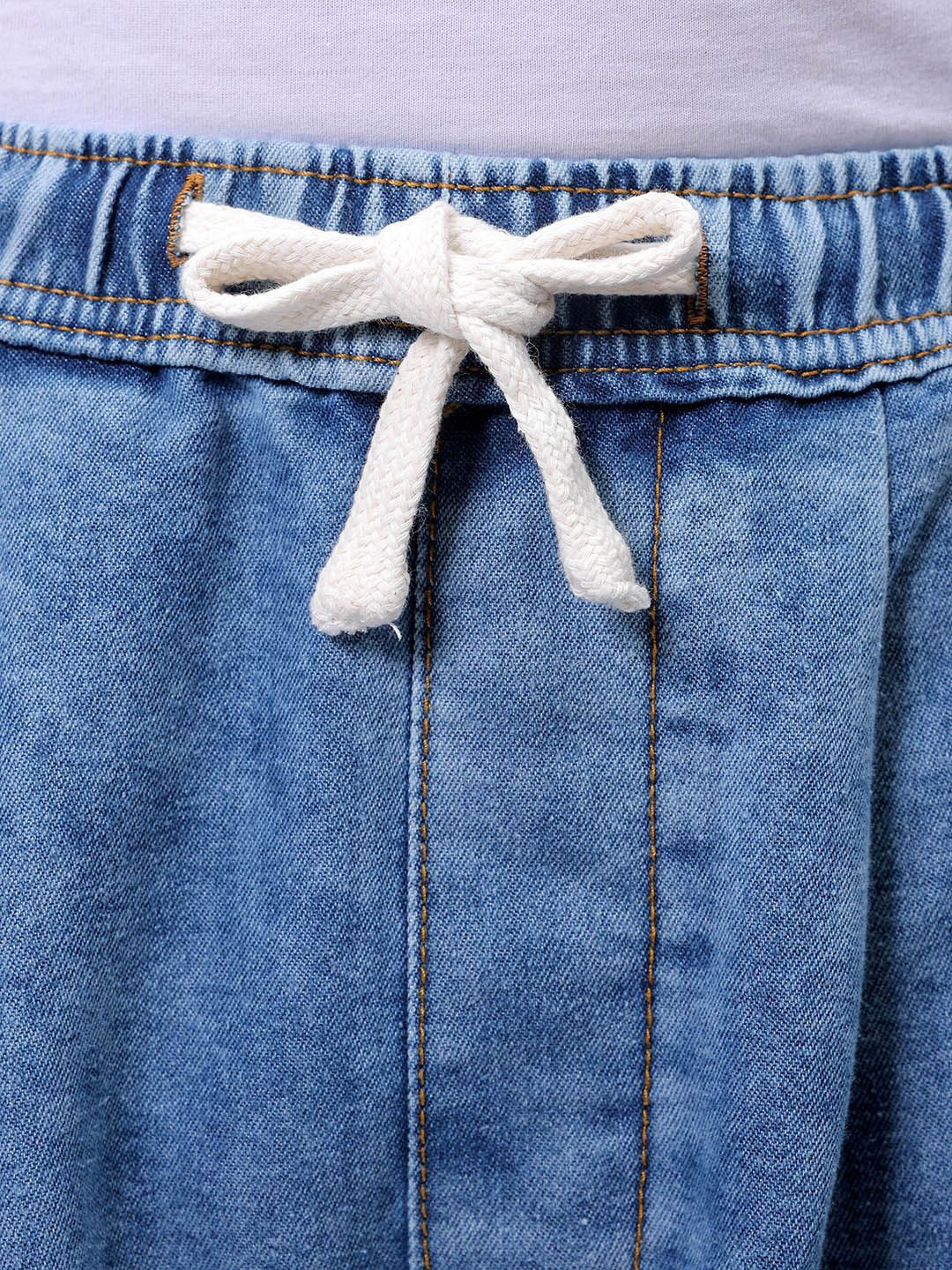 The Indian Garage Co Men Loose Baggy Fit Drop Crotch Harem Jeans