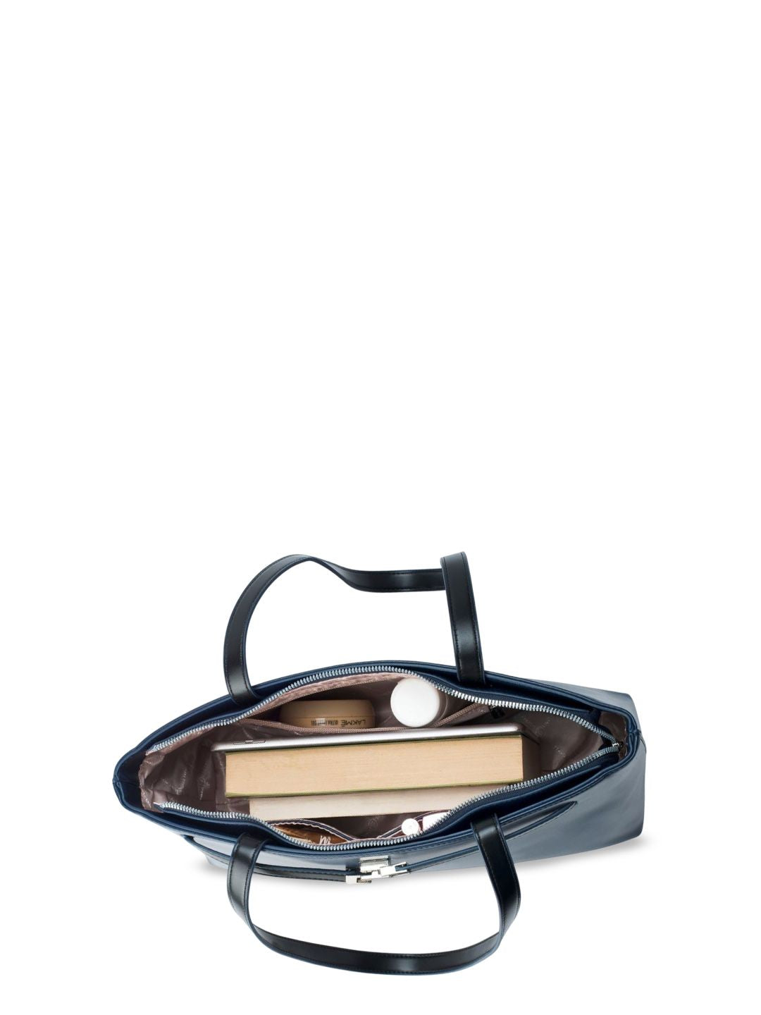 Lino Perros Colourblocked Structured Shoulder Bag with Applique