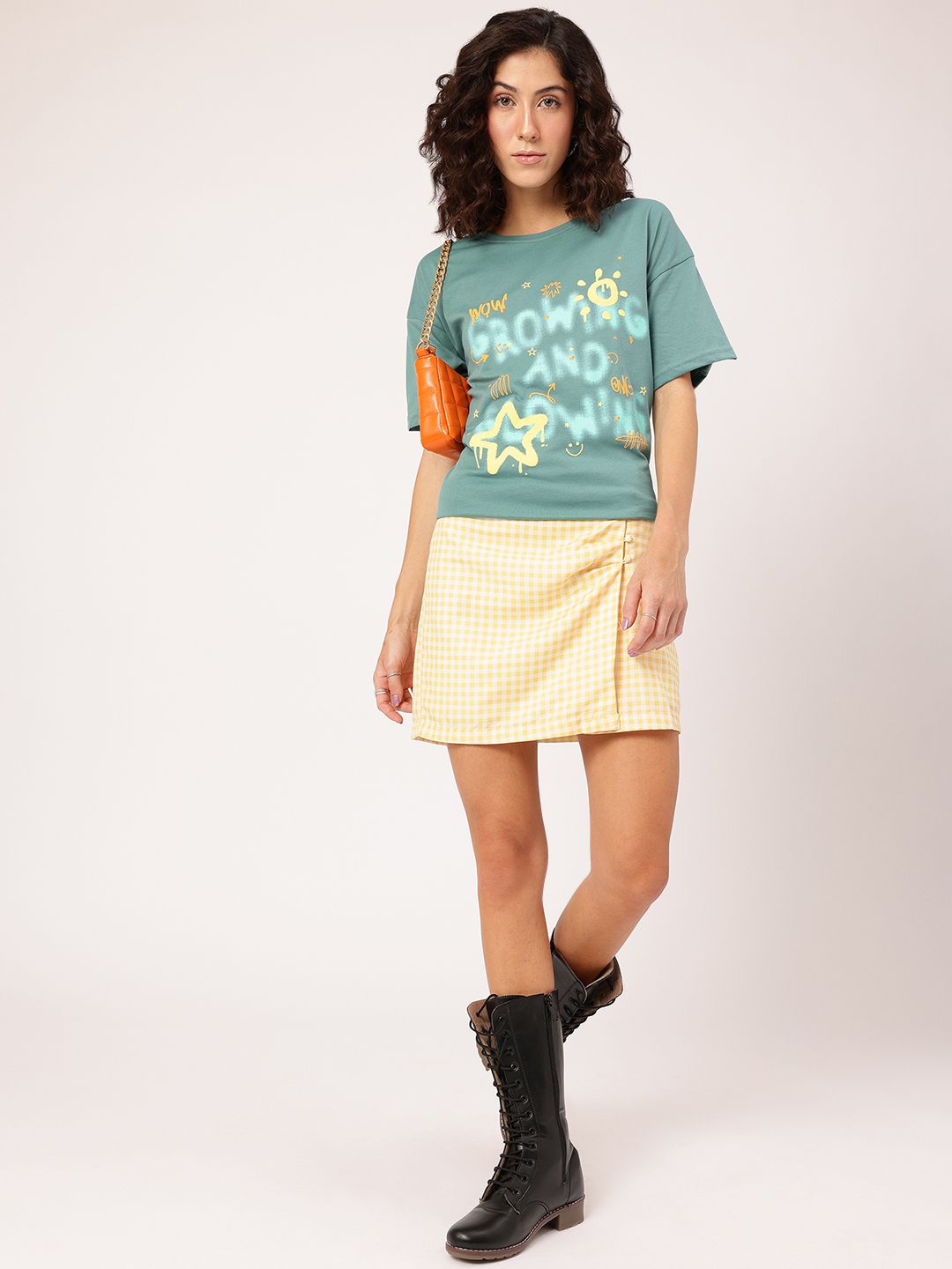 DressBerry Limitless Love Printed Drop-Shoulder T-shirt