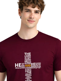 ADRO Typography Printed Round Neck Short Sleeves Regular Fit Pure Cotton T-shirt