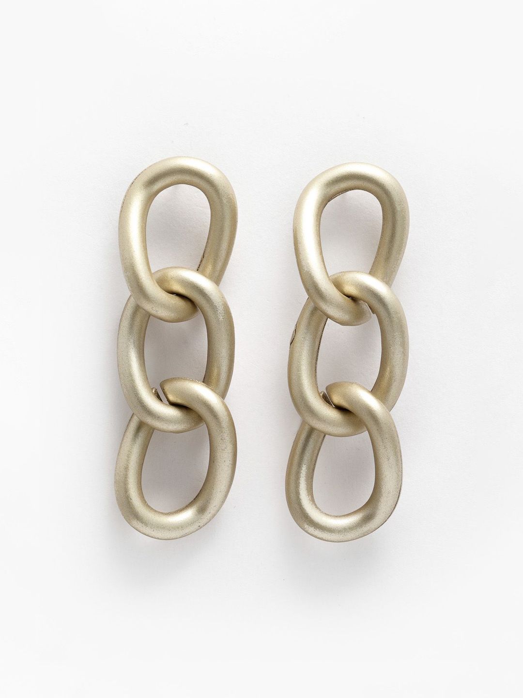 DressBerry Gold Plated Contemporary Drop Earrings