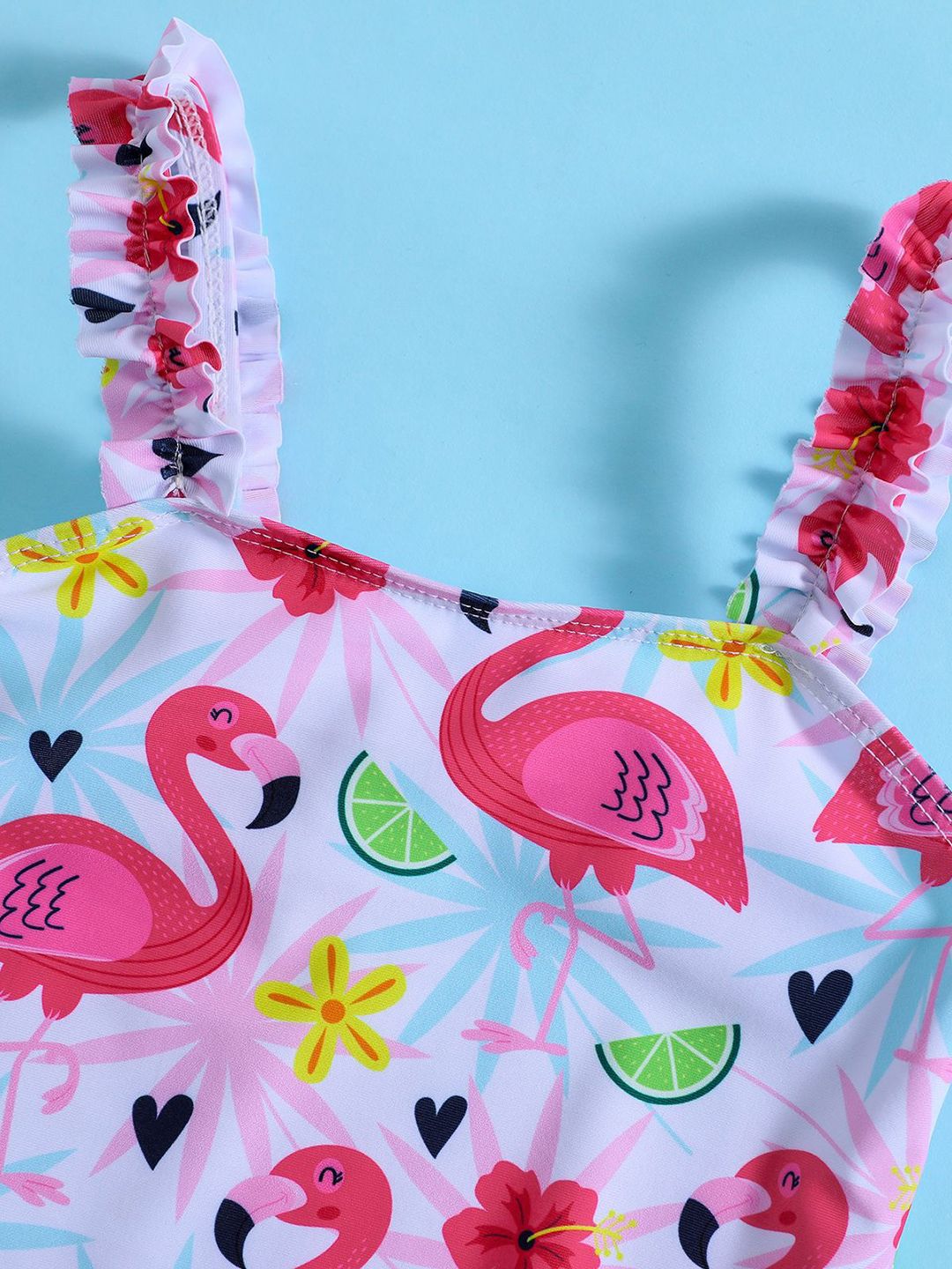 YK Girls Animal Printed Swimwear Bodysuit