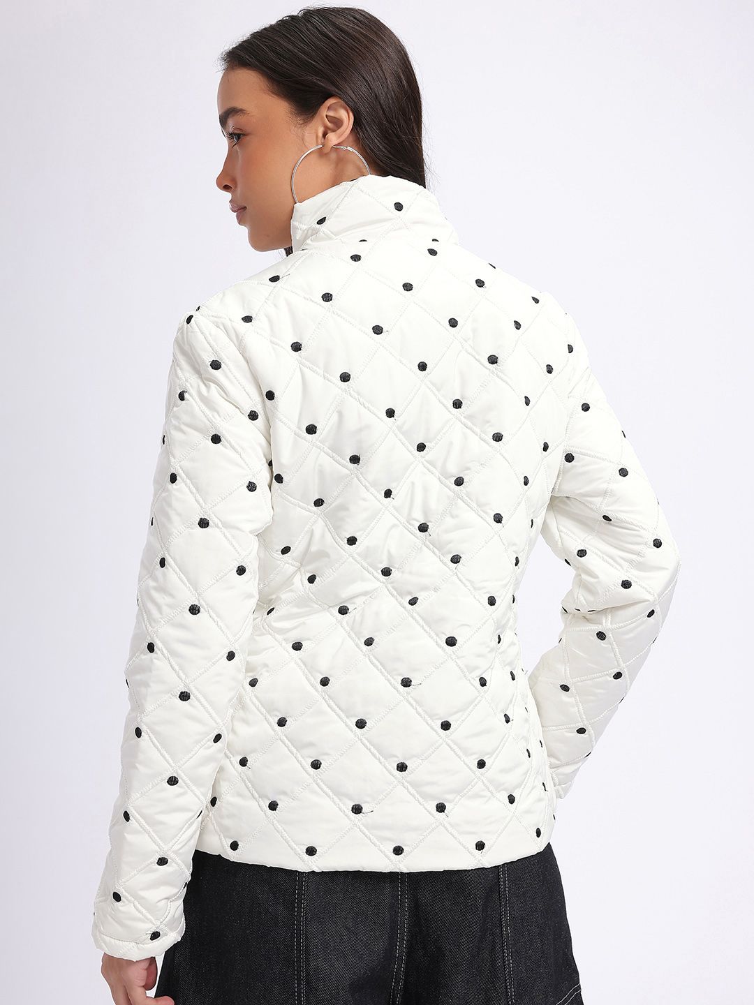 DressBerry Thread worked Polka Pulse Quilted Jacket