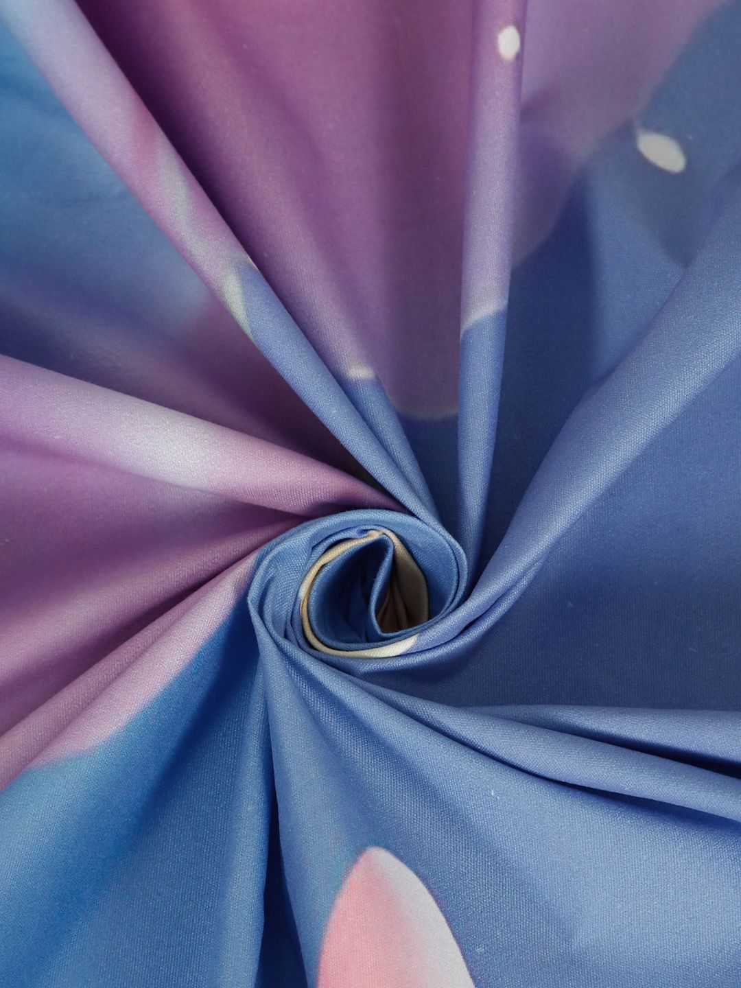 Cetakan Bunga Biru & Merah Jambu Dilengkapi Cadar 7D 400 TC Double King Dengan 2 Sarung Bantal