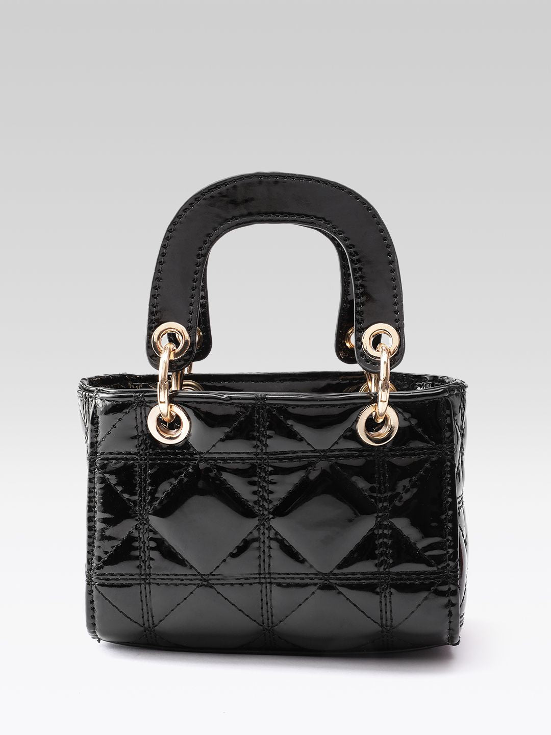 DressBerry Structured Quilted Handheld Bag