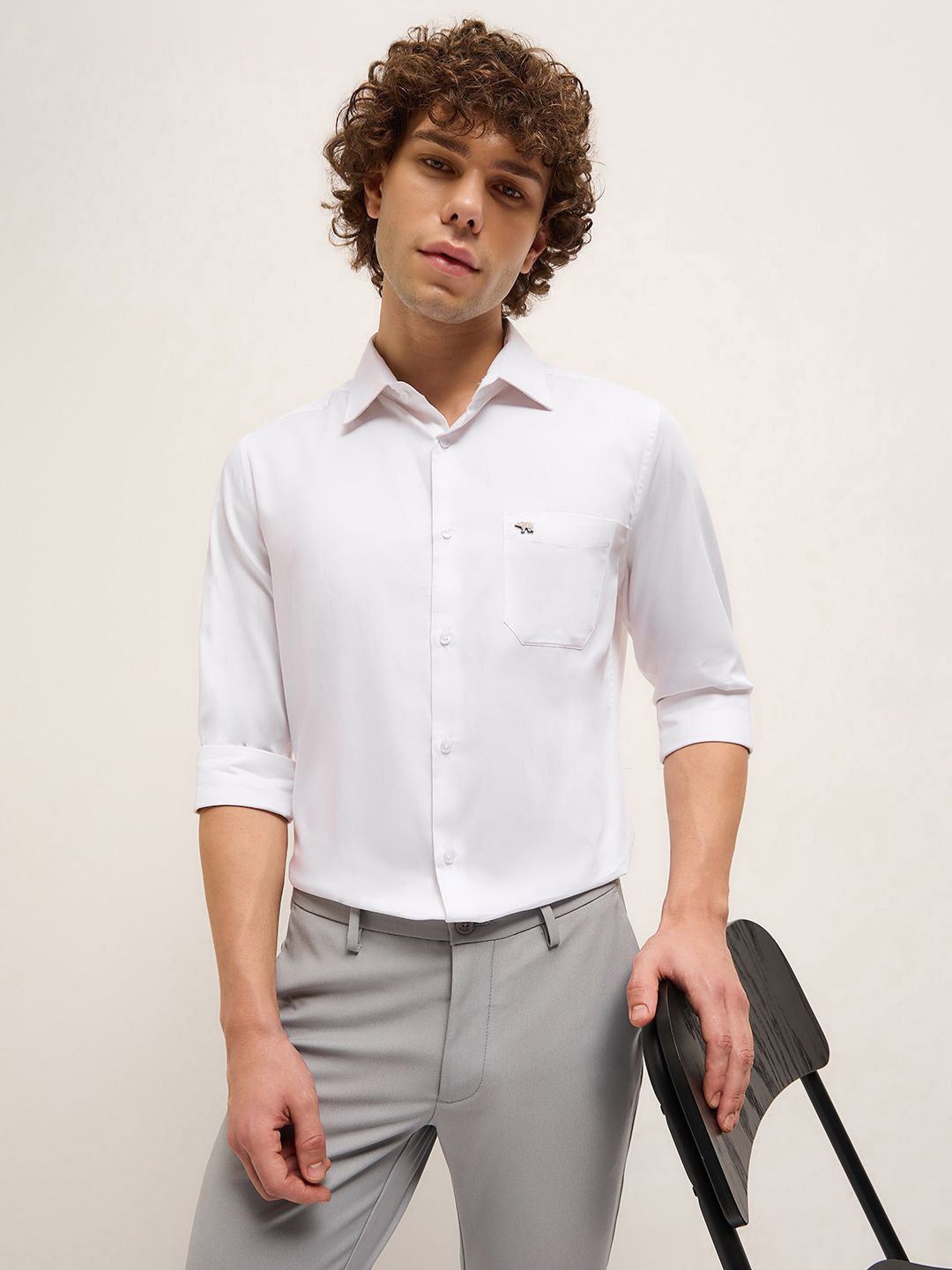 THE BEAR HOUSE Men Tailored Fit Opaque Formal Shirt