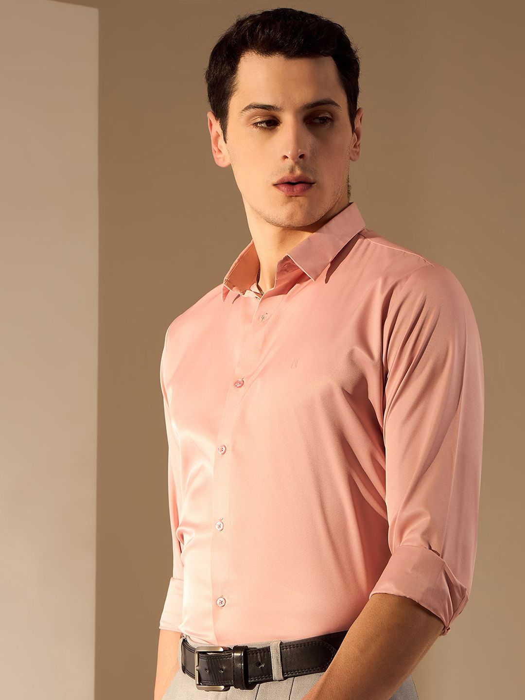 DENNISON Premium Smart Fit Satin Party Shirt