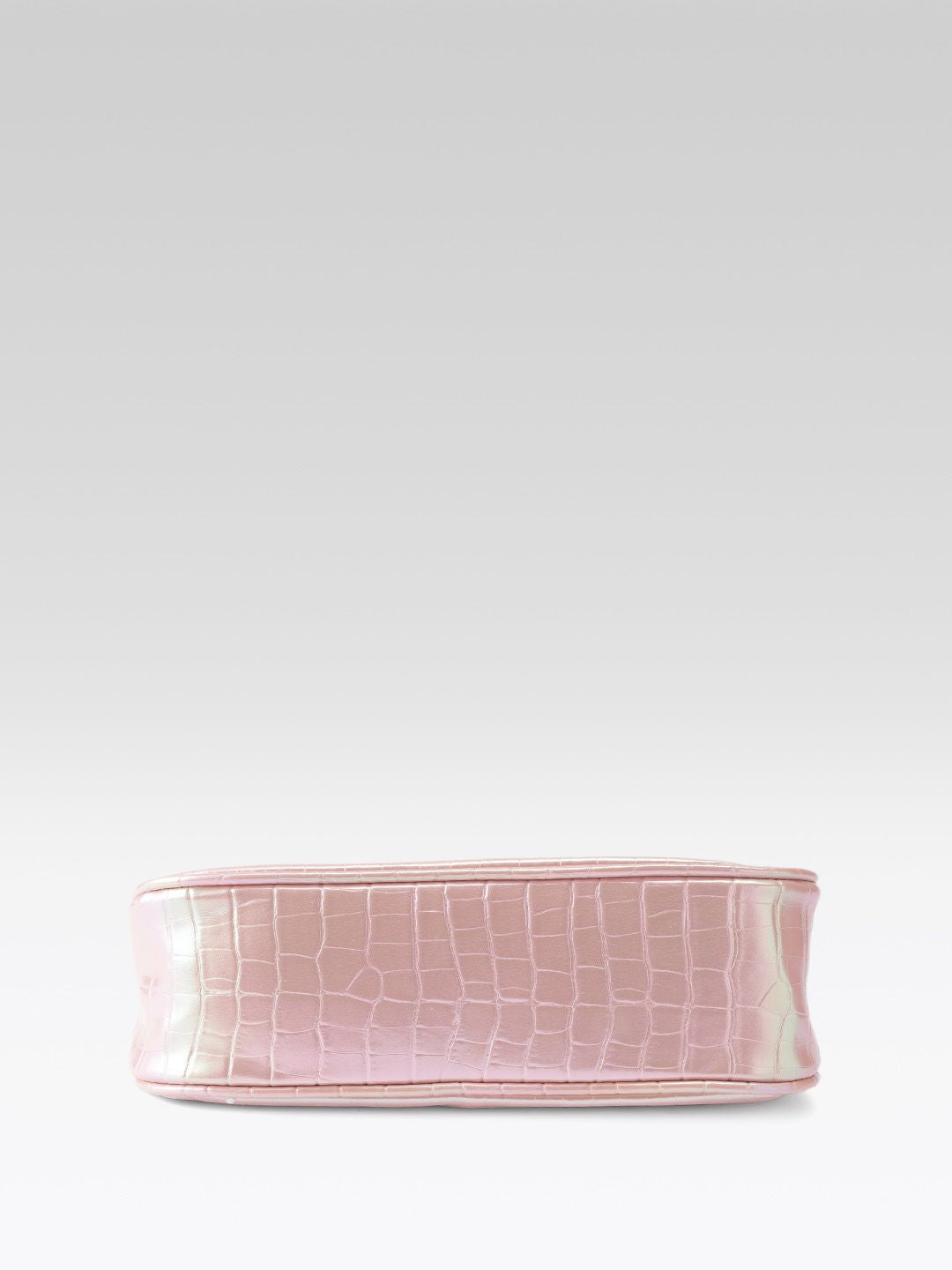 DressBerry Croc Textured Structured Shoulder Bag