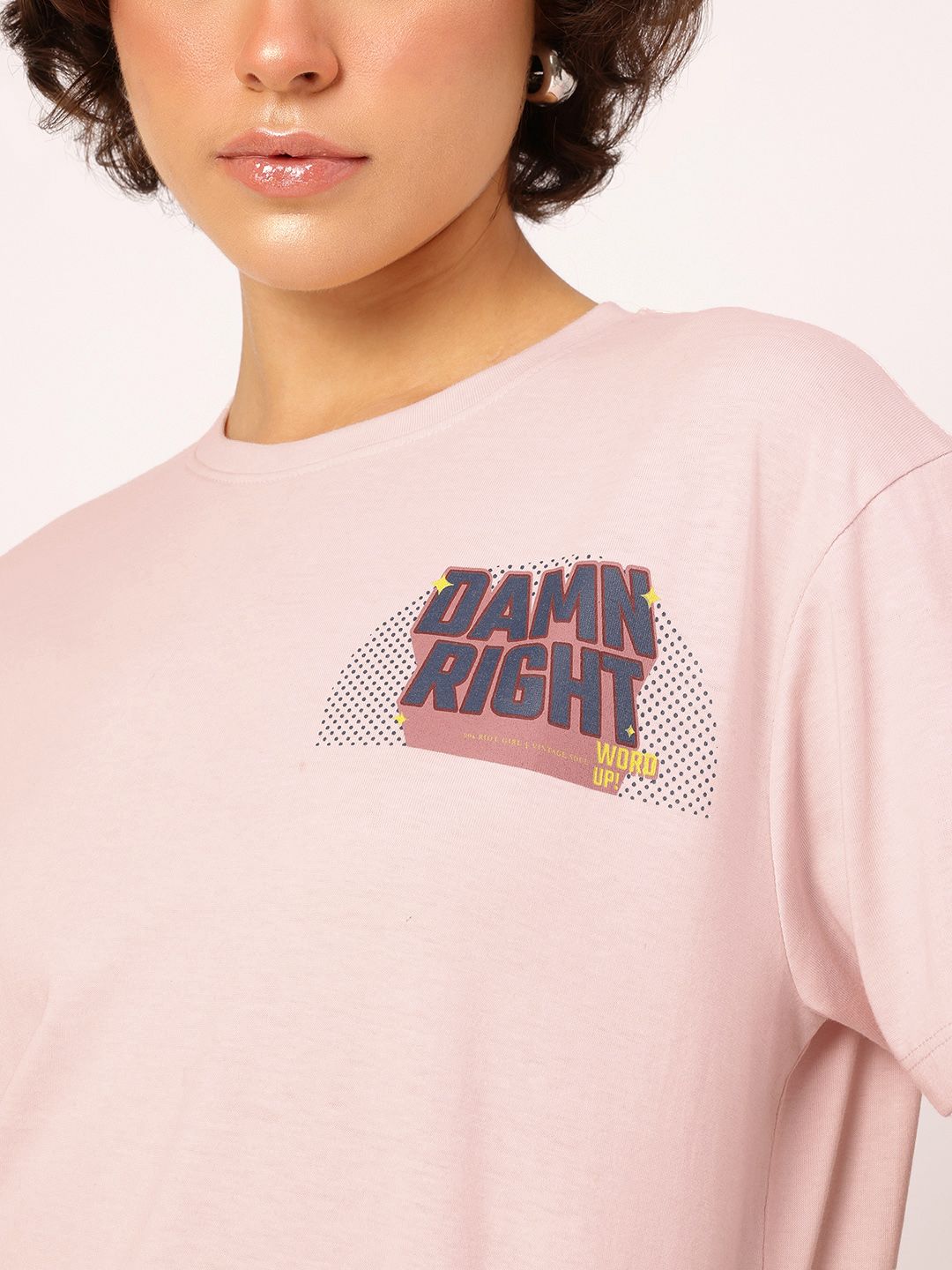 DressBerry Unapologetic Vibes Printed Relaxed T-shirt