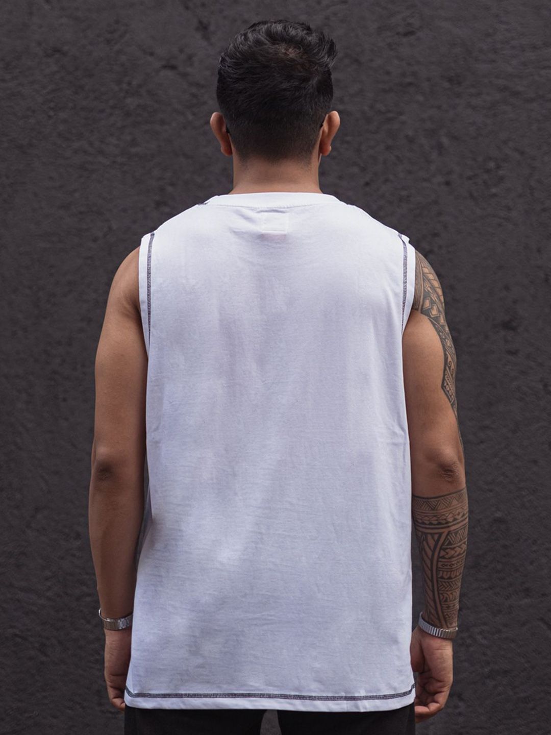 Powerlook Men Solid Round Neck Pure Cotton Oversized T-Shirt