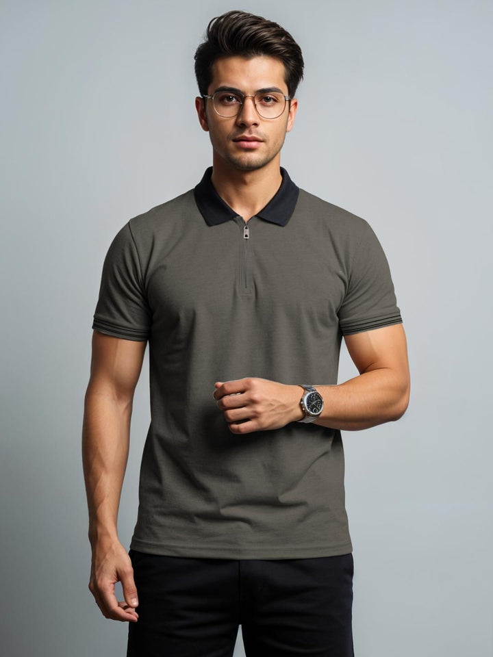 Tshirts Kapas Kelabu Lelaki ADRO