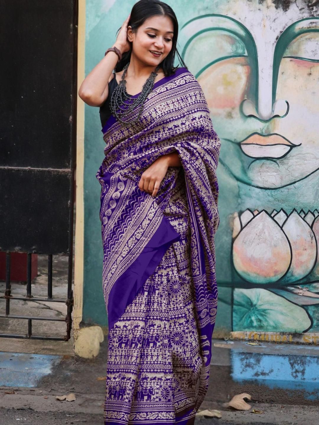 KALINI Ethnic Motifs Art Silk Saree