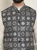 SOJANYA LUXE Jaket Nehru Kolar Mandarin Sulam Lelaki