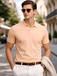 ADRO Men Polo Collar T-shirt
