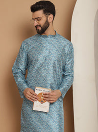 Motif Etnik Anouk Bercetak Kurta Lurus Dengan Churidar