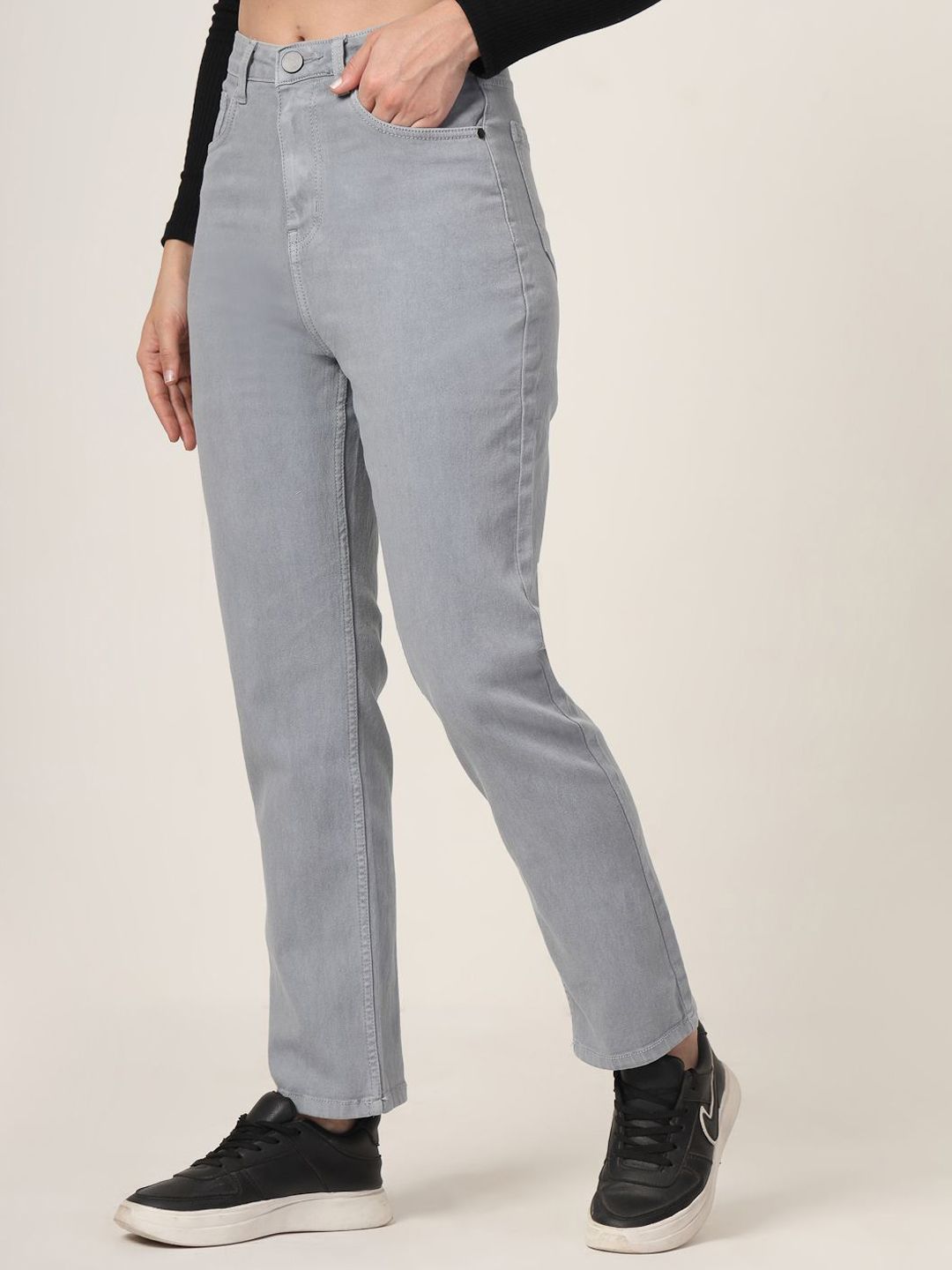 Style Quotient Women Straight Fit High-Rise Stretchable Denim Jeans