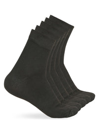 Teakwood Leathers Men Pack Of 5 Pure Cotton Above Ankle Length Socks