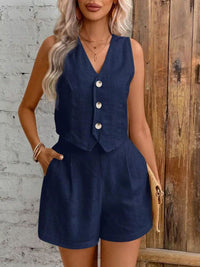 DressBerry V-Neck Top With Shorts Co-Ords