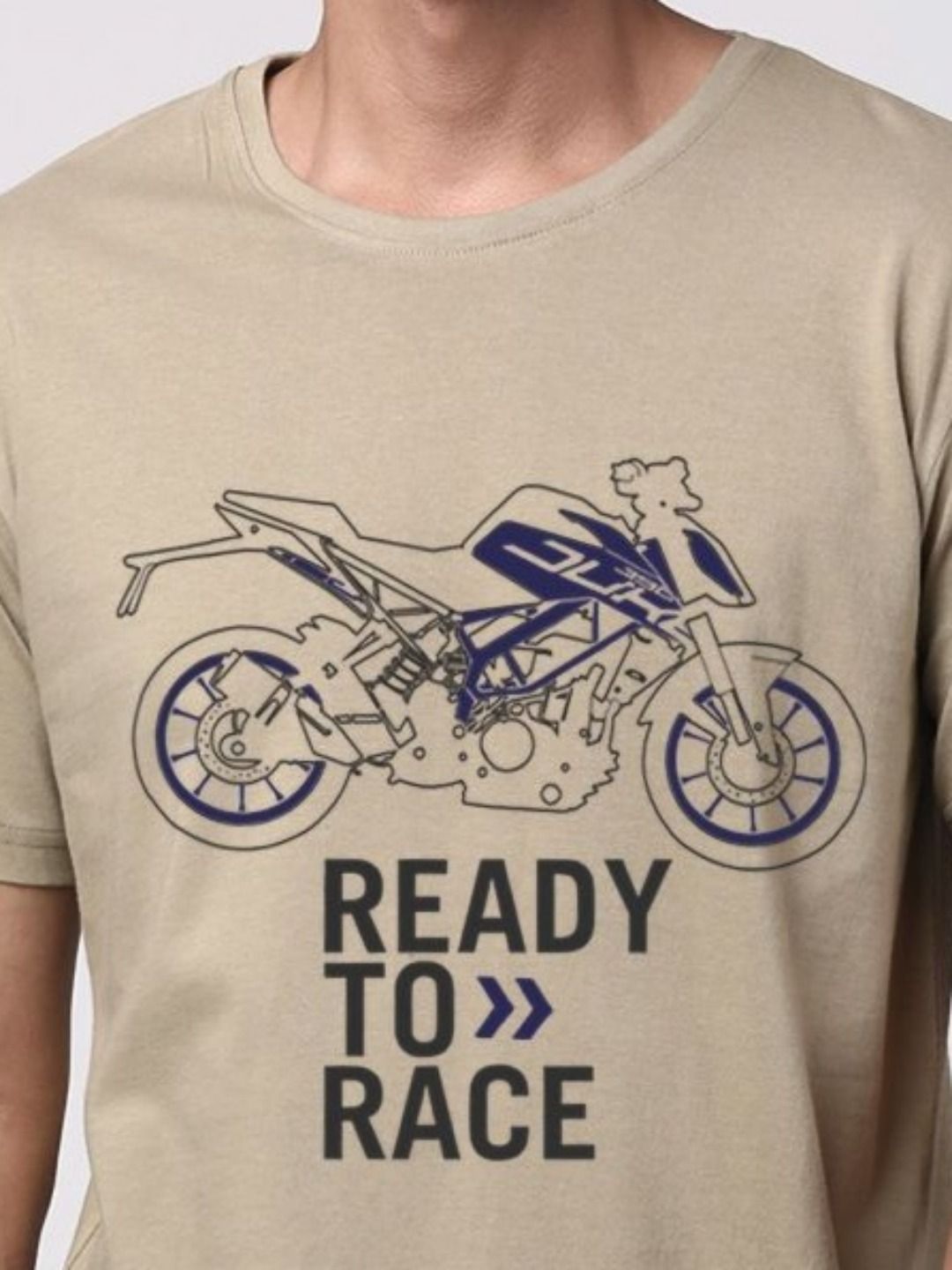 ADRO Men Graphic Printed Round Neck Cotton T-shirt