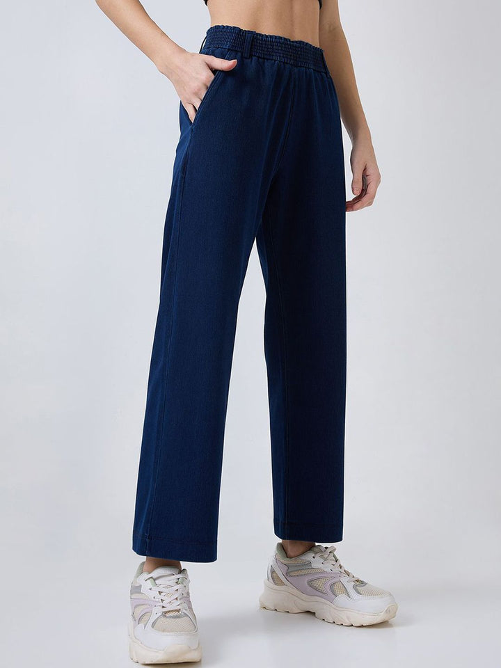 SPYKAR Women Straight Fit Wide Leg Trousers