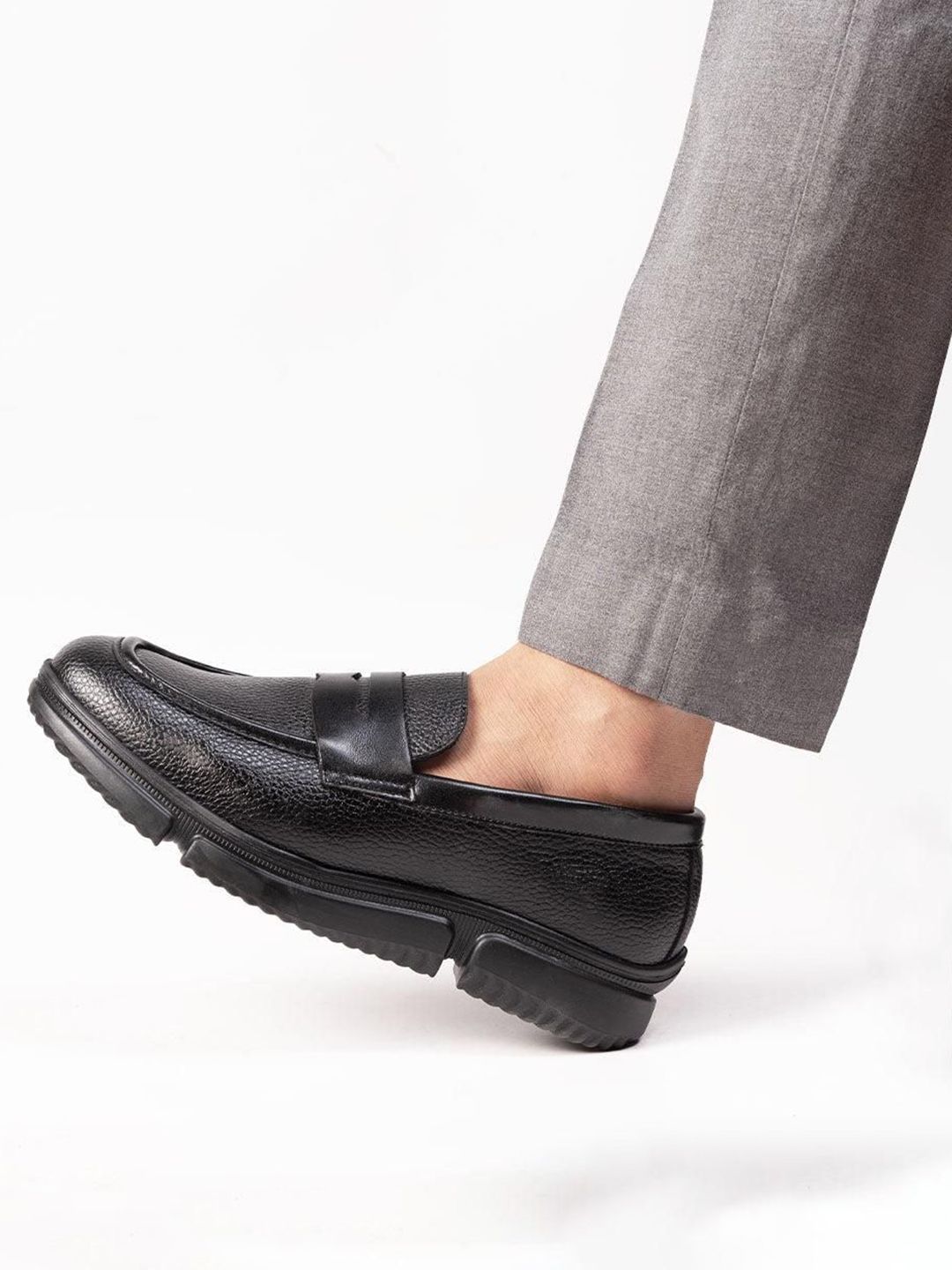 Kasut Slip On MONKSTORY Gravity Lift Ultra-Comfort - Hitam