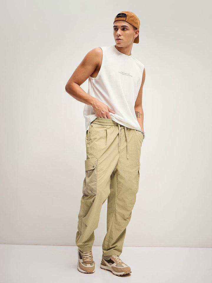 THE BEAR HOUSE Men Solid Cargo Trouser