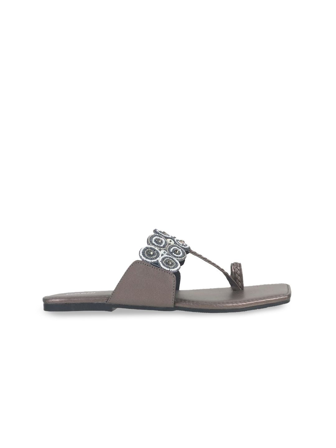 Mochi Women Ethnic One Toe Flats