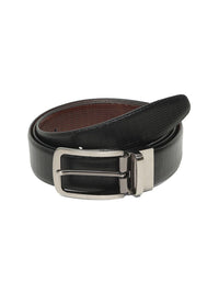 Teakwood Leathers Men Textured Leather Reversible Formal Belt