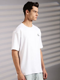 Eszett French Sunset Textured Cotton Oversized Tshirt