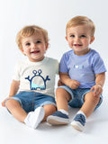 Nauti Nati Beyond The Beach Boys Pack of 2 Graphic Printed Single Jersey Cotton T-Shirts