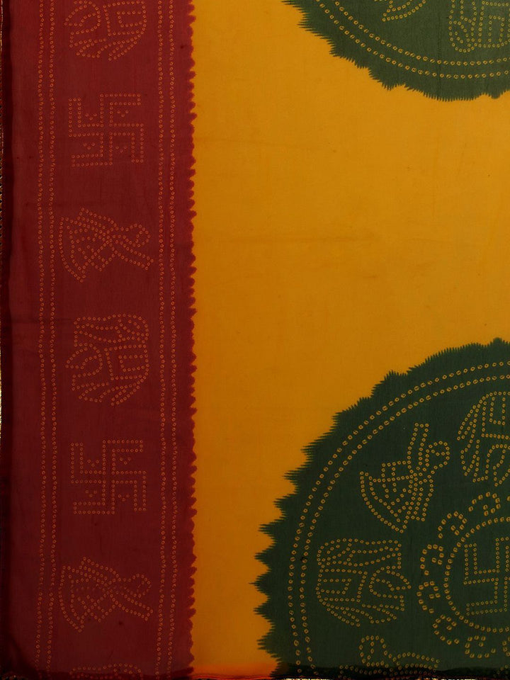 KALINI Bandhani Pure Georgette Bandhani Saree