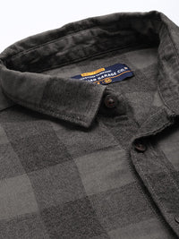 The Indian Garage Co Pure Cotton Checked Casual Shirt