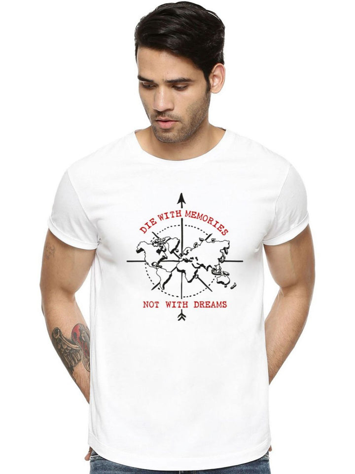 ADRO Men Pack of 3 Typography Printed Round Neck Cotton T-shirts