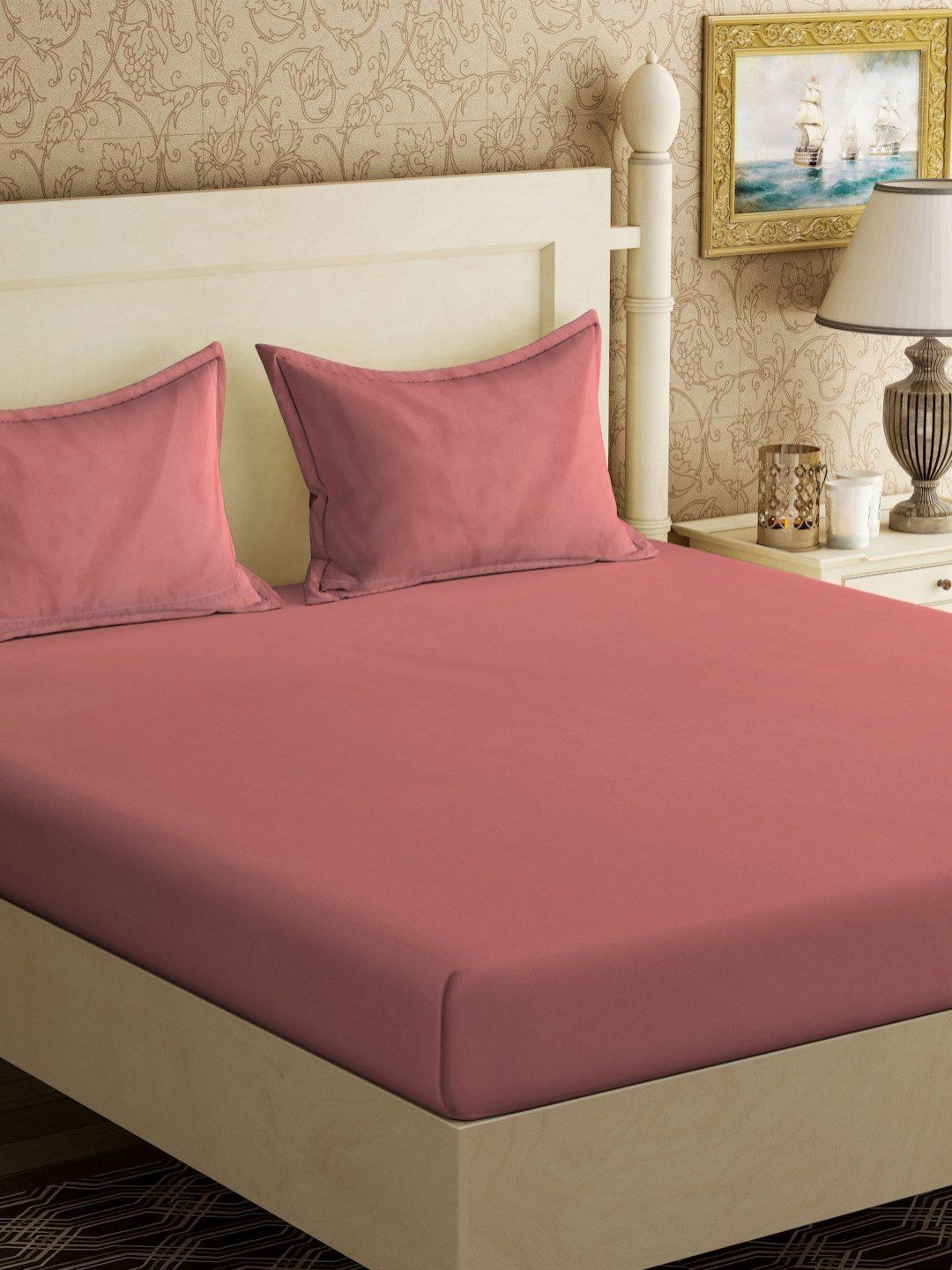 Buku Myntra Elegant Homes Lipat Karat 300 TC Set Cadar King 2.5 x 2.25 m