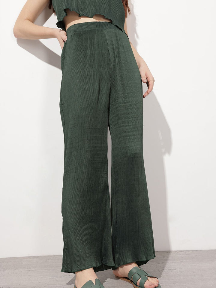 DressBerry Evening Of Elegance Accordion Pleated Trousers