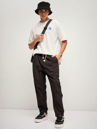 THE BEAR HOUSE Men Solid Loose Fit Mid Rise Trouser
