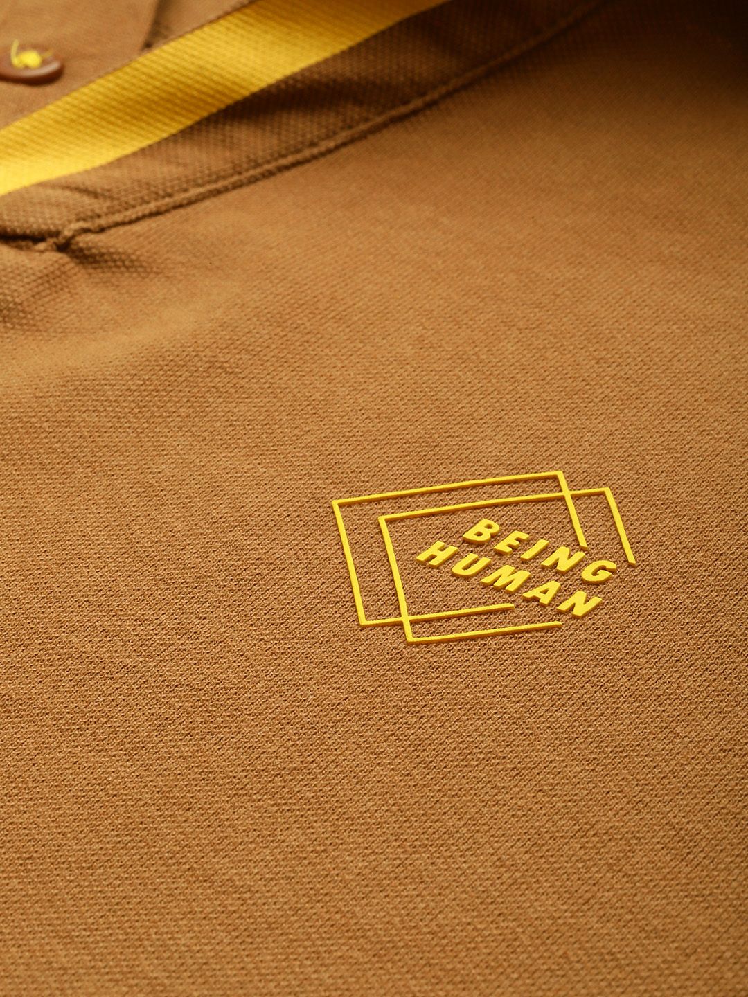 Being Human Polo Collar Pure Cotton T-shirt