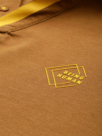 Being Human Polo Collar Pure Cotton T-shirt