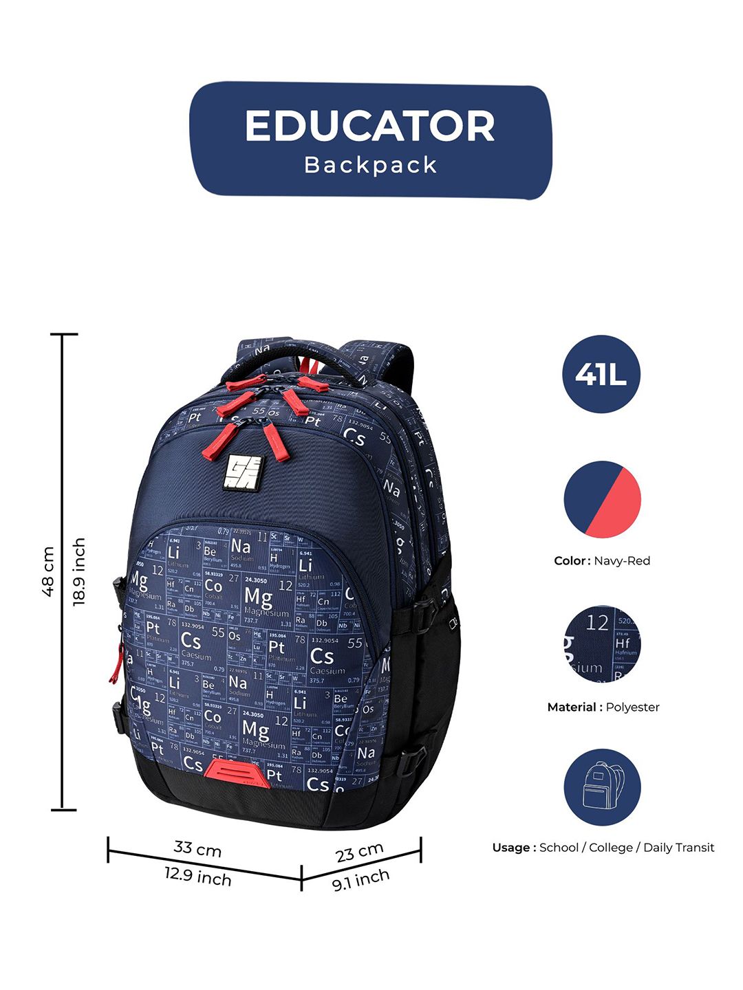 Gear Unisex Educator Backpack