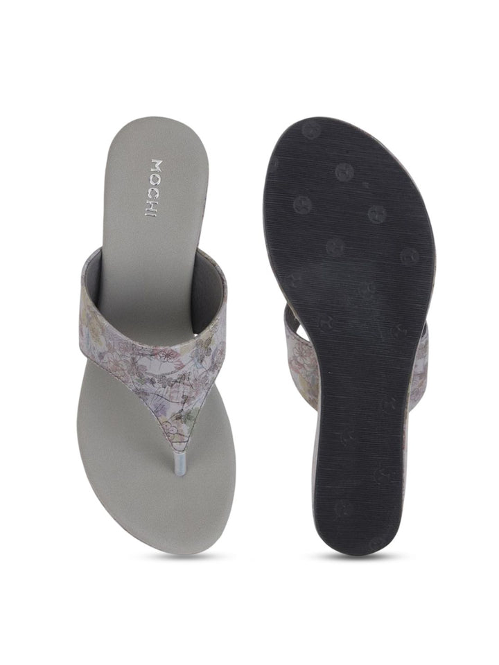 Mochi Printed Wedge Sandals