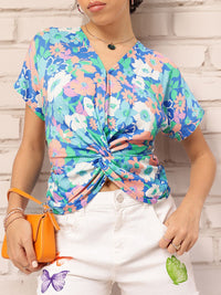 DressBerry Wildflower Wear Printed Twisted Top