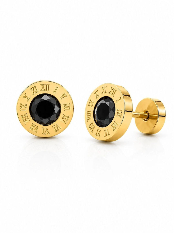 PANASH Circular Studs Earrings