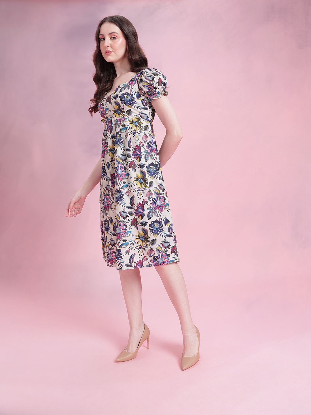 DressBerry Floral Fit& Flare Dress