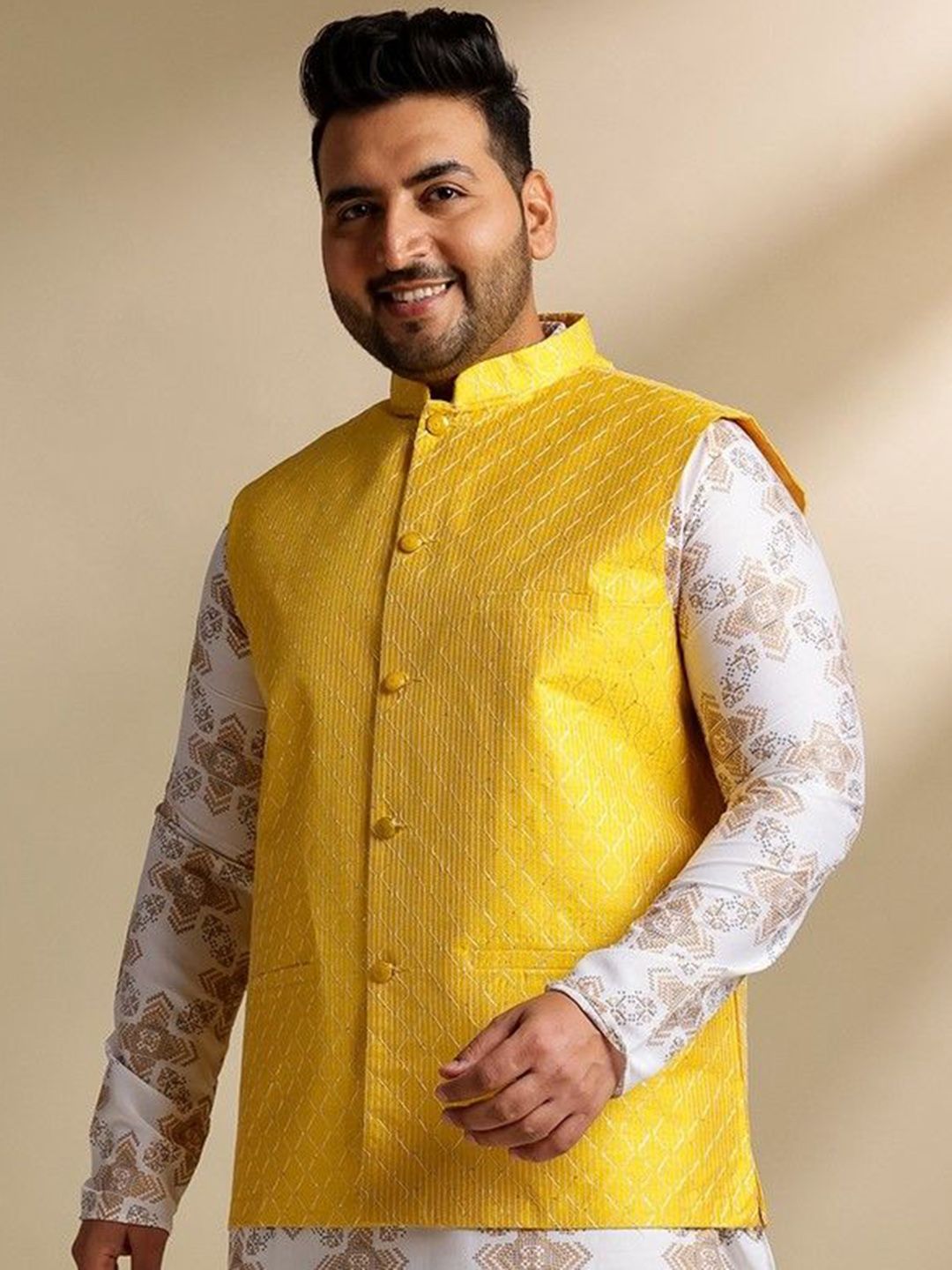 SOJANYA PLUS Embroidered Nehru Jacket